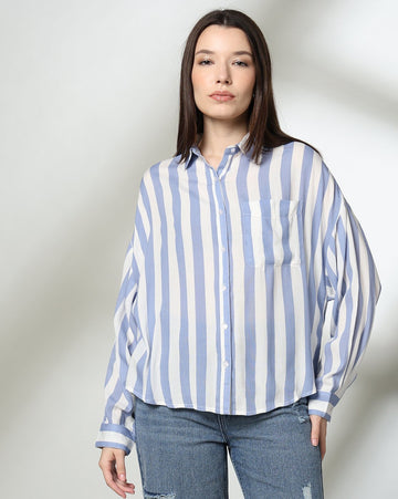 Women Relaxed Fit Drop-Shoulder Shirt
