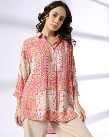 Women Floral Print Regular Fit Shirt