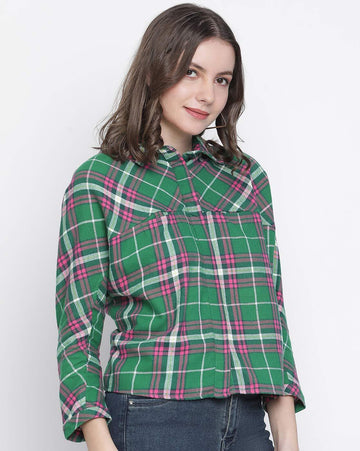 Women Checked Regular Fit Shirt