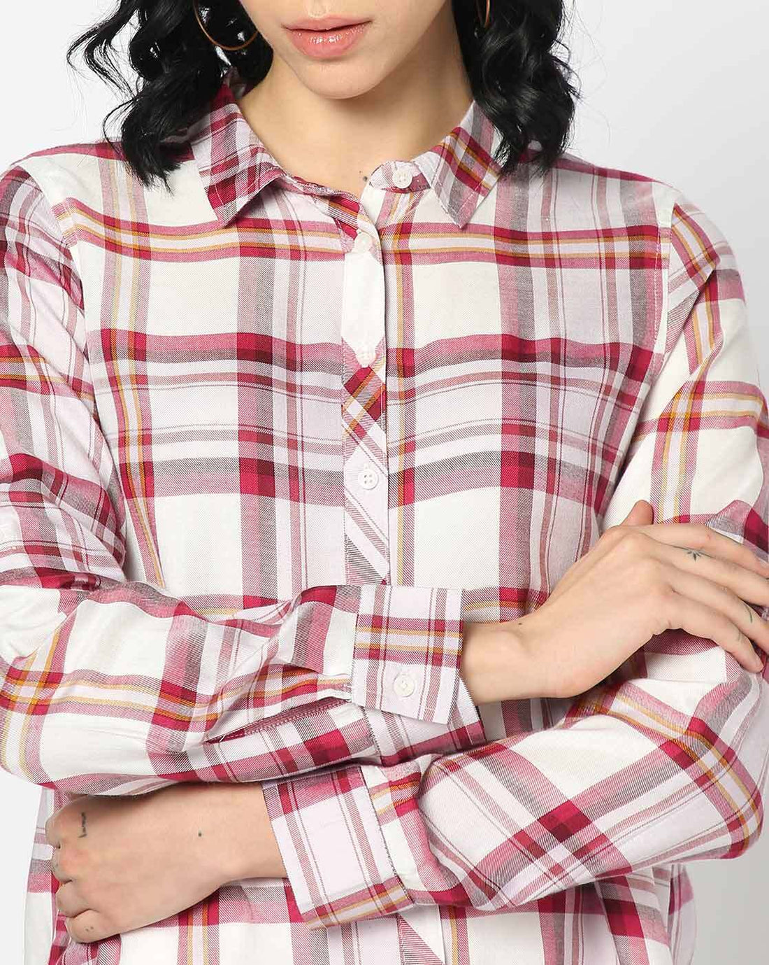Women Checked Regular Fit Shirt