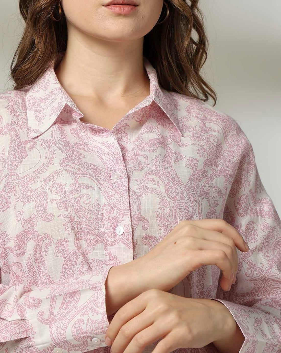 Women Paisley Print Relaxed Fit Cotton Shirt