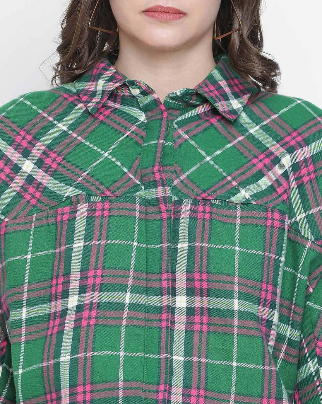 Women Checked Regular Fit Shirt