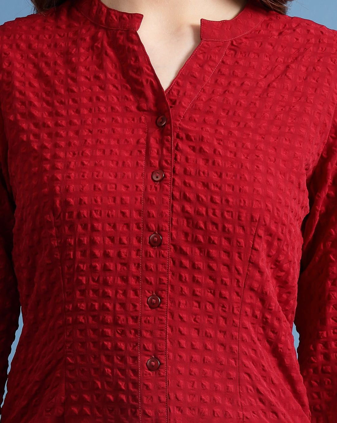 Spread Collar Shirt with Full Sleeves