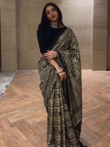 Ethnic Motifs Printed Saree