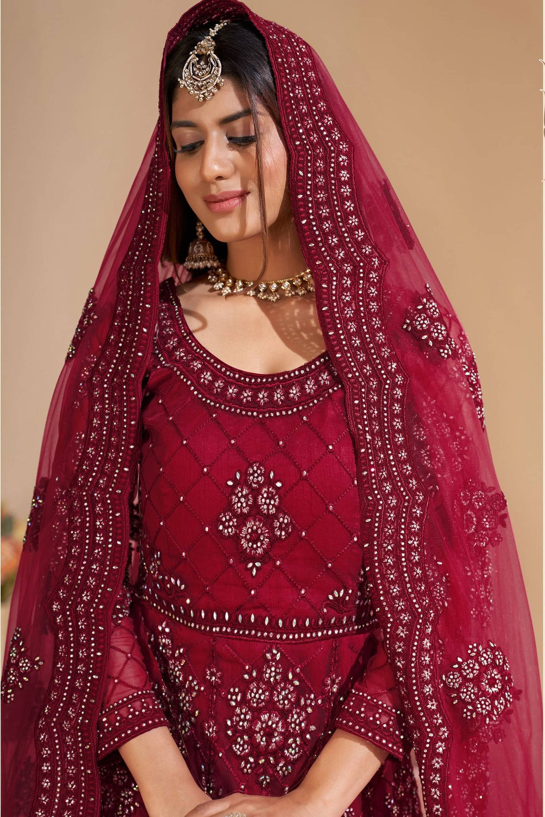 A TO Z CART Flared Net Women's Semi Stitched Ethnic Gown