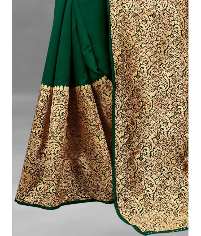 Gazal Fashions - Banarasi Silk Saree With Blouse Piece