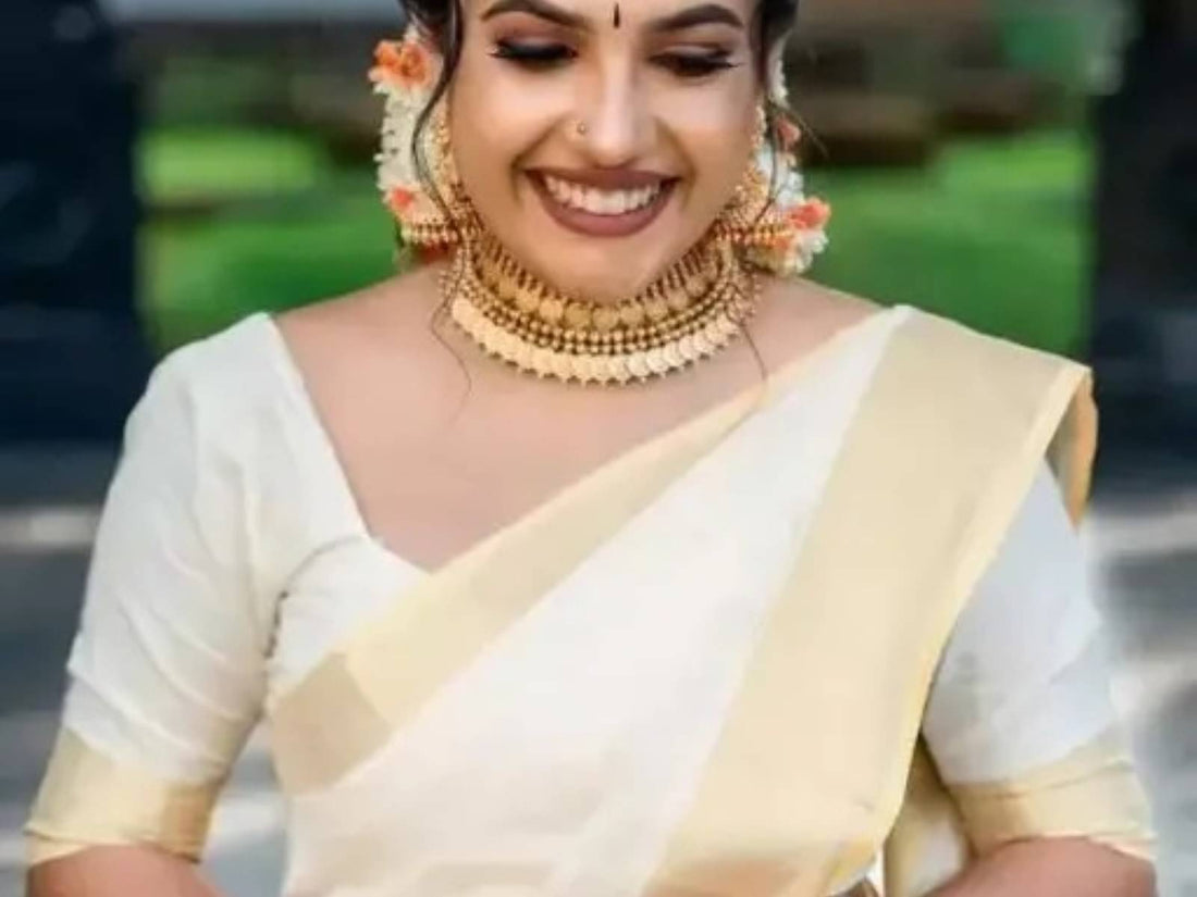 Magneitta Cotton Solid Saree With Blouse Piece