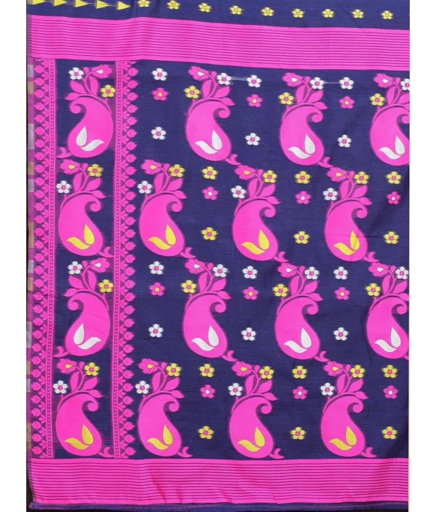 NENCY FASHION - Cotton Saree With Blouse Piece