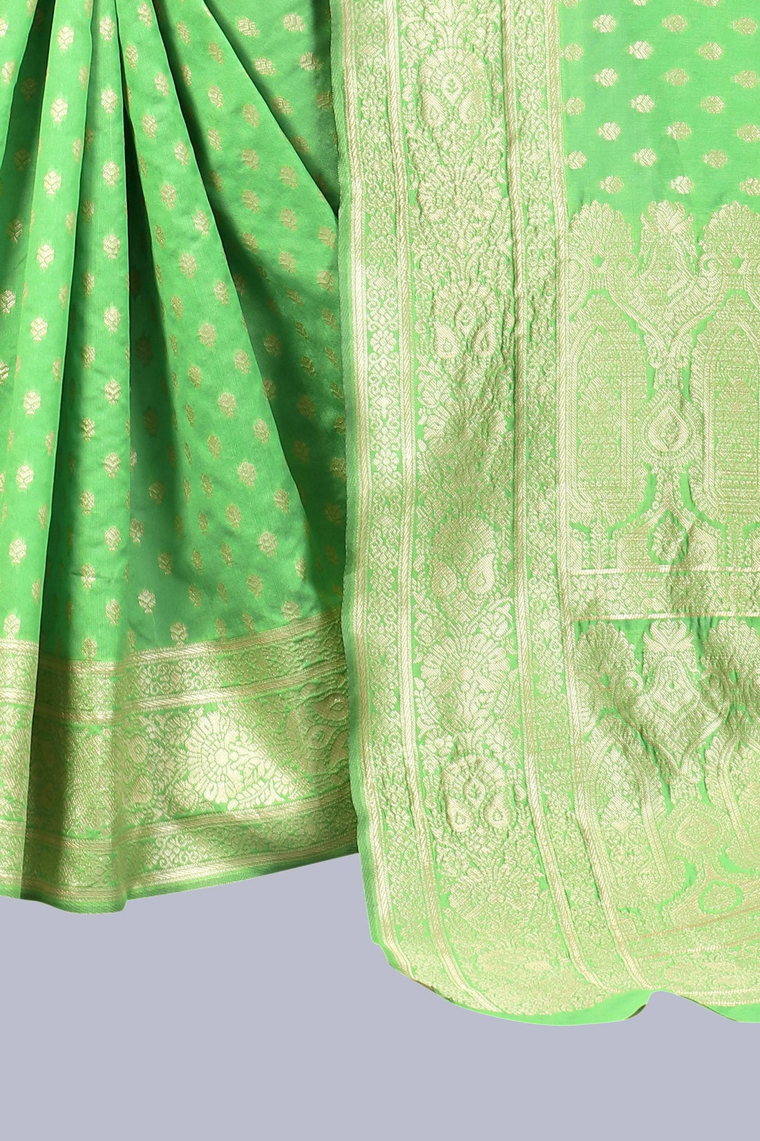 NENCY FASHION - Banarasi Silk Saree With Blouse Piece