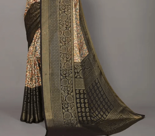 Sitanjali Lifestyle - Brasso Saree With Blouse Piece