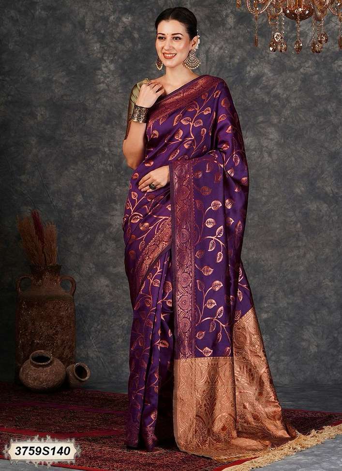 Self Design Bollywood Jacquard Saree