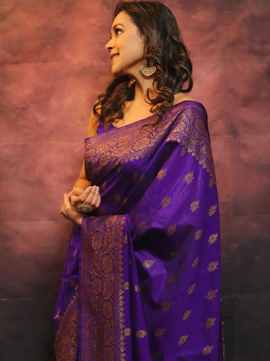 Ethnic Motifs Zari Art Silk Banarasi Saree